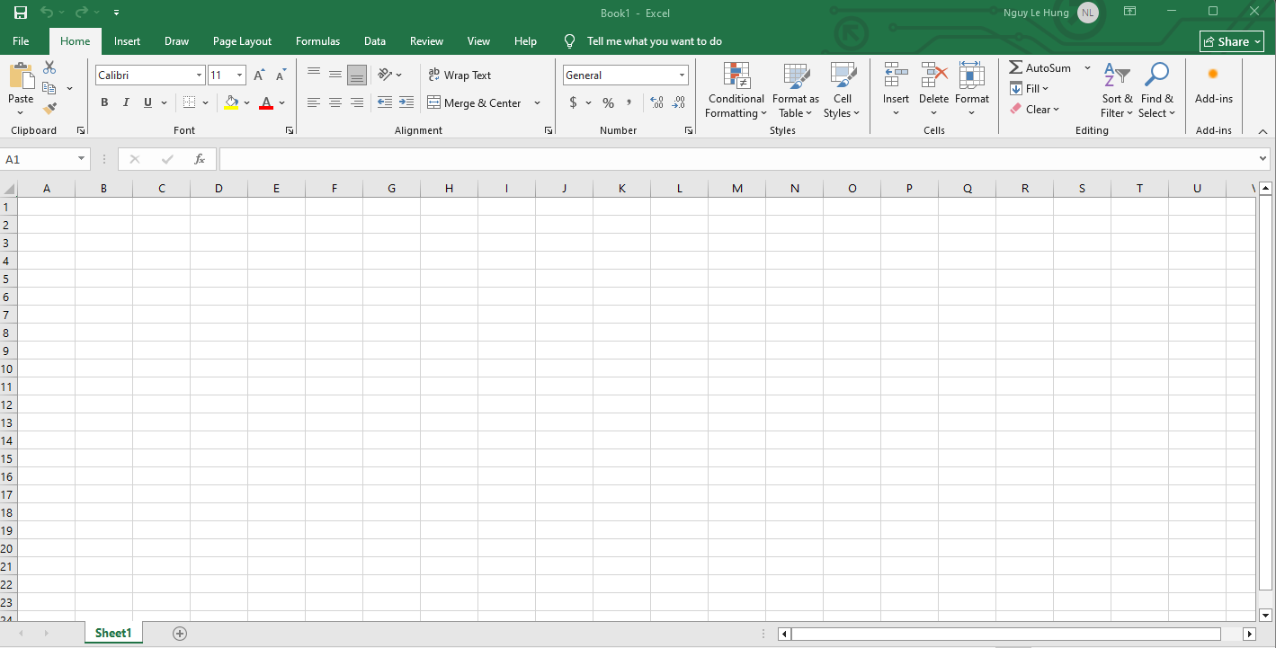 Bài 1: Giới thiệu giao diện Excel và các thành phần cơ bản