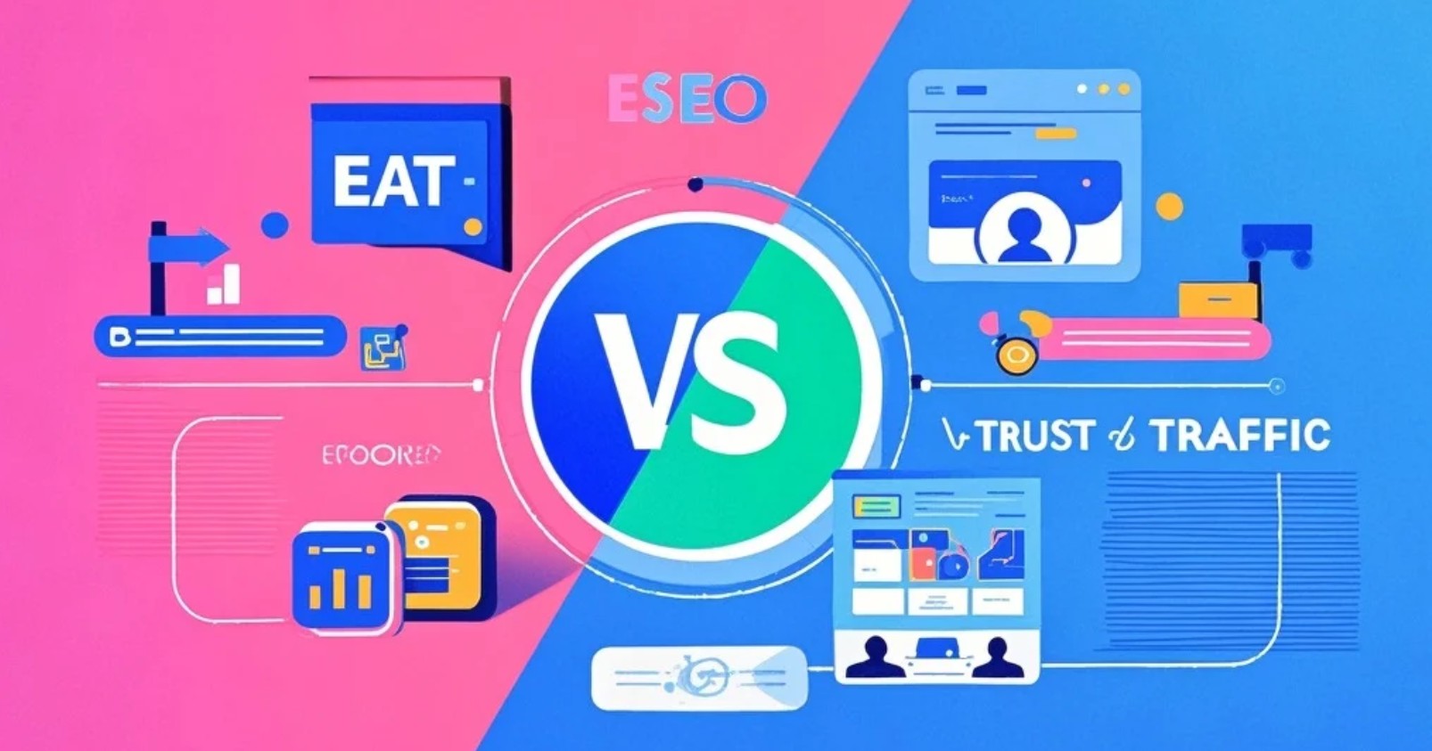 E-A-T vs. Theme-Trust-Traffic: Hai Khái Niệm SEO Quan Trọng, Sự Khác Biệt và Tương Quan